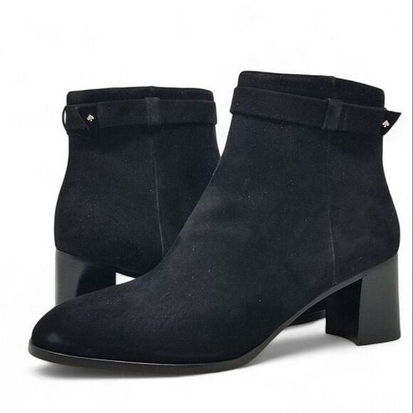 Kate Spade Black Madelaine Leather Boots - Picture 1 of 14